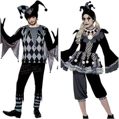 Couple  Dark Side Evil Clowns Costume