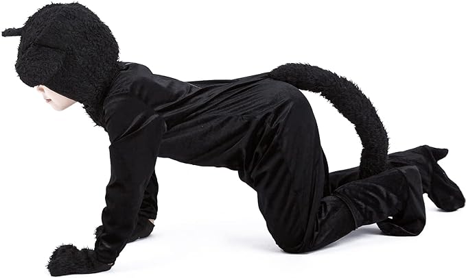 Black Cat Magic Kids Halloween Costume